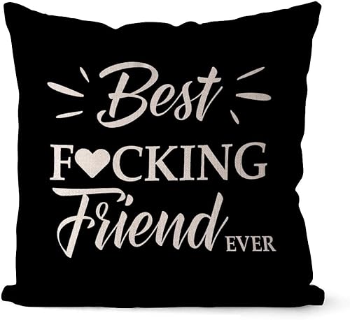 Fundas de almohada divertidas de 20 x 20 pulgadas, con citas de amor divertidas de Navidad, funda de almohada de algodón y lino para sofá,