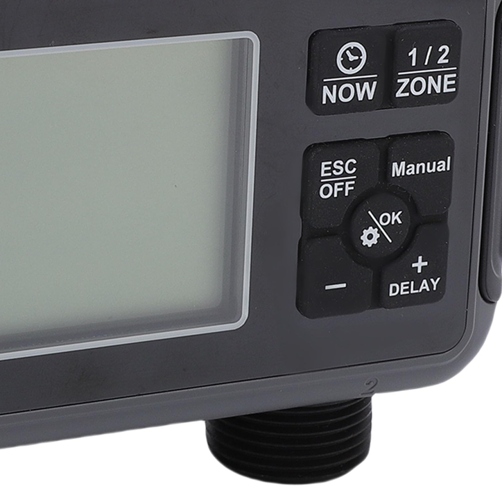 AMONIDA Temporizzatore per Irrigazione a 2 Zone per Giardini con Display LCD Trasparente per Irrigazione Automatica Personalizzabile, Progettato per Proprietari di Case e Appassionati di Piante
