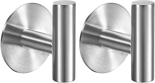 Ganchos adhesivos para toallas, ganchos de pared resistentes de acero inoxidable, impermeables, para toallas de ducha, gancho para colgar ropa,