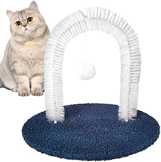 Katzenpflege Für Innenräume - Selbstpflege Massager für Katzen,Katzenhaarbürste Mit Interaktivem Ball, Fellwechselpfosten Haustierzubehör Für Innenräume product image