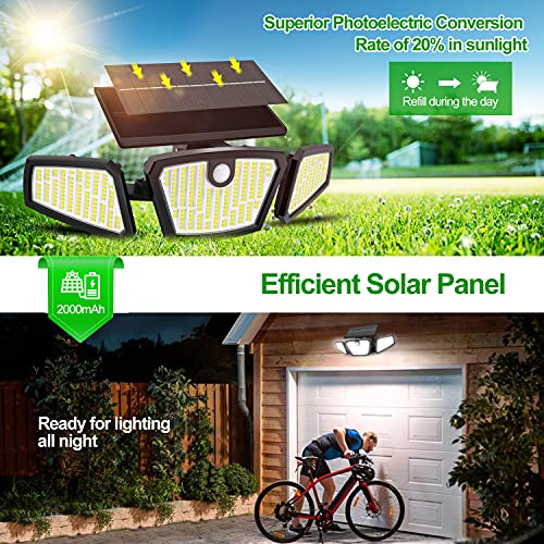 Faretti Solari a Led da Esterno,350Led Lampade