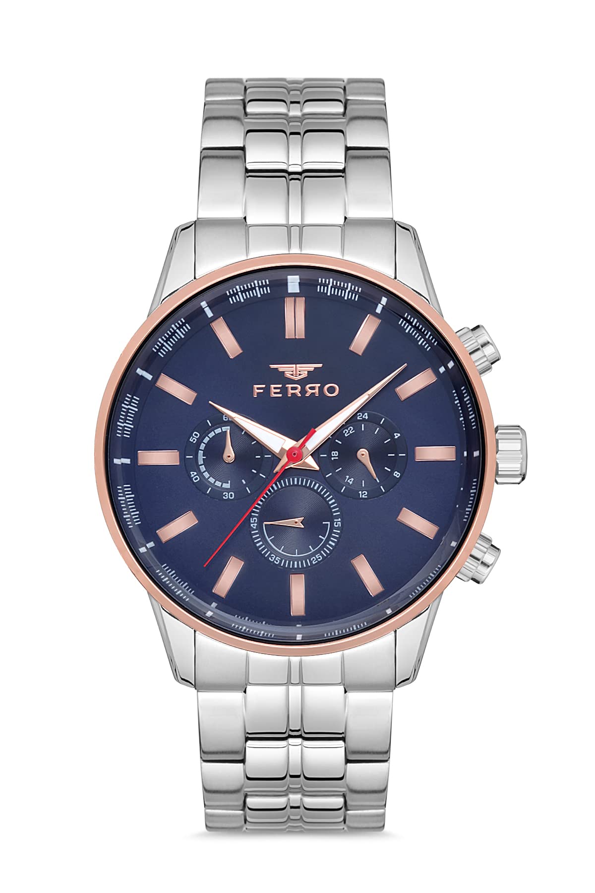Ferro Analog Blue Dial Mens Watch-FM11084A-E3 (B09RWLY1M4) Amazon Price History, Amazon Price Tracker