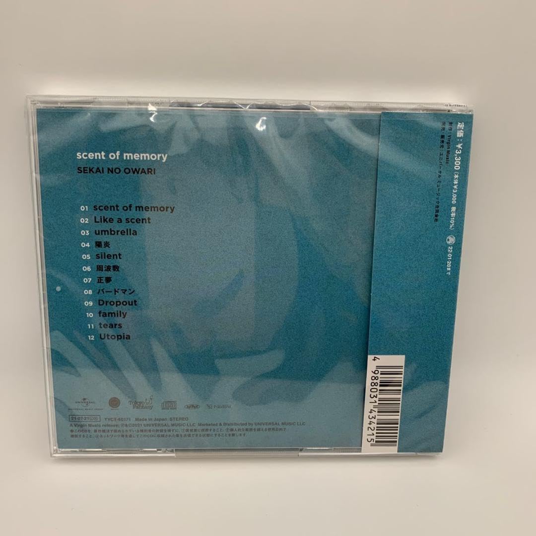 Amazon.co.jp: 2 CD SEKAI NO OWARI scent of memory 通常盤