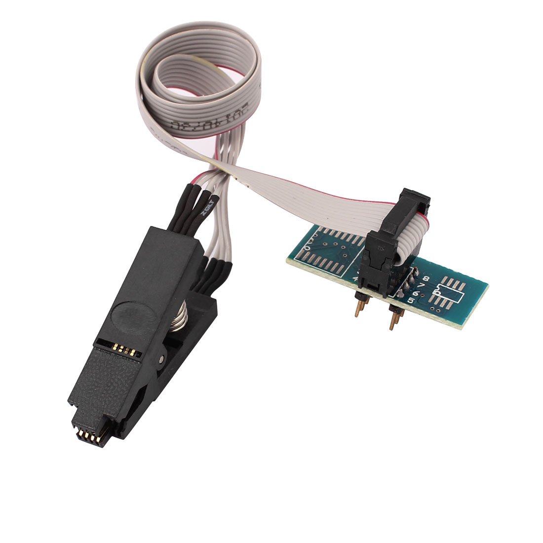 IIVVERR Soic8 Sop8 Flash Chip Ic Test Clips Socket Adpter Bios/24/25/93 Programmer (Soic8 Sop8 Flash Chip Ic - Testclips Socket Adpter Bios / 24/25/93 Programmierer