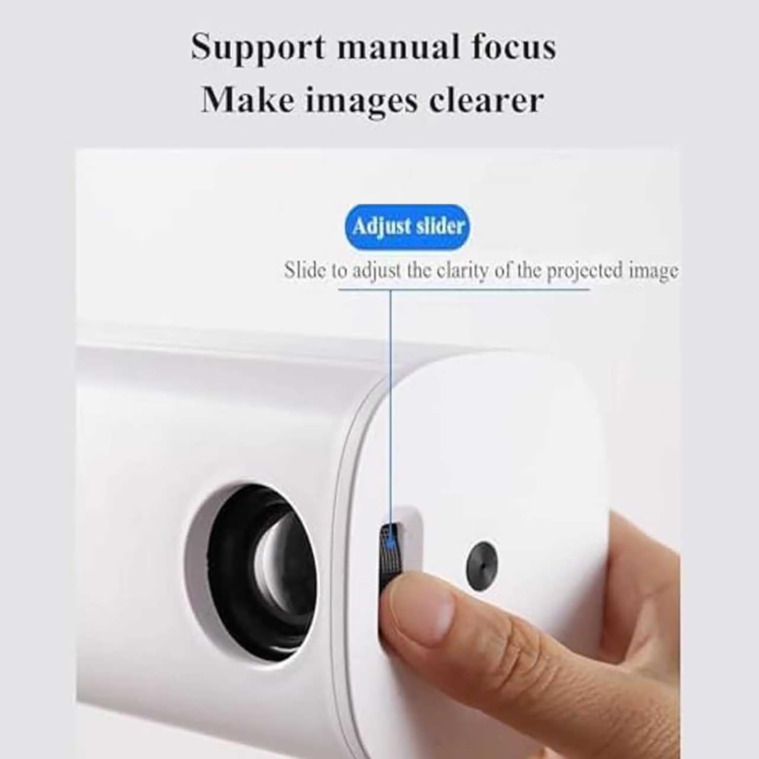 Proyector de dibujo portátil con enfoque ajustable y tamaño de imagen, ideal para proyectos de trazado y arte