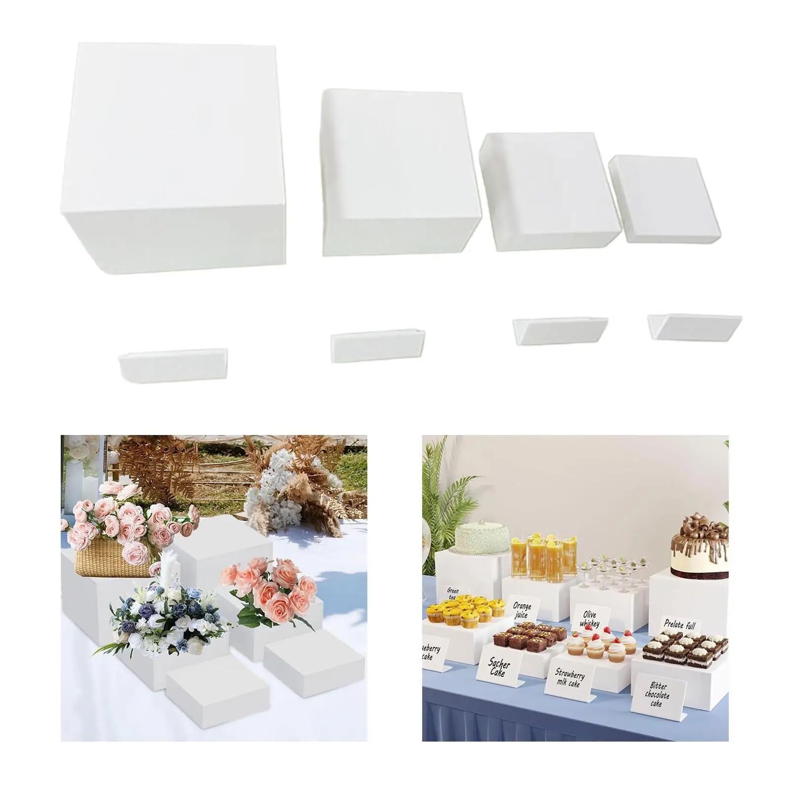 Alzata per buffet 4 pezzi alzata for buffet for cibo for tavolo da for festa di compleanno