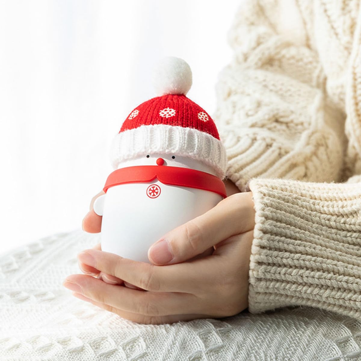 BESPORTBLE Schneemann-powerbank mit USB-handwärmerfunktion Tragbare Powerbank für Winter Fördert die Durchblutung