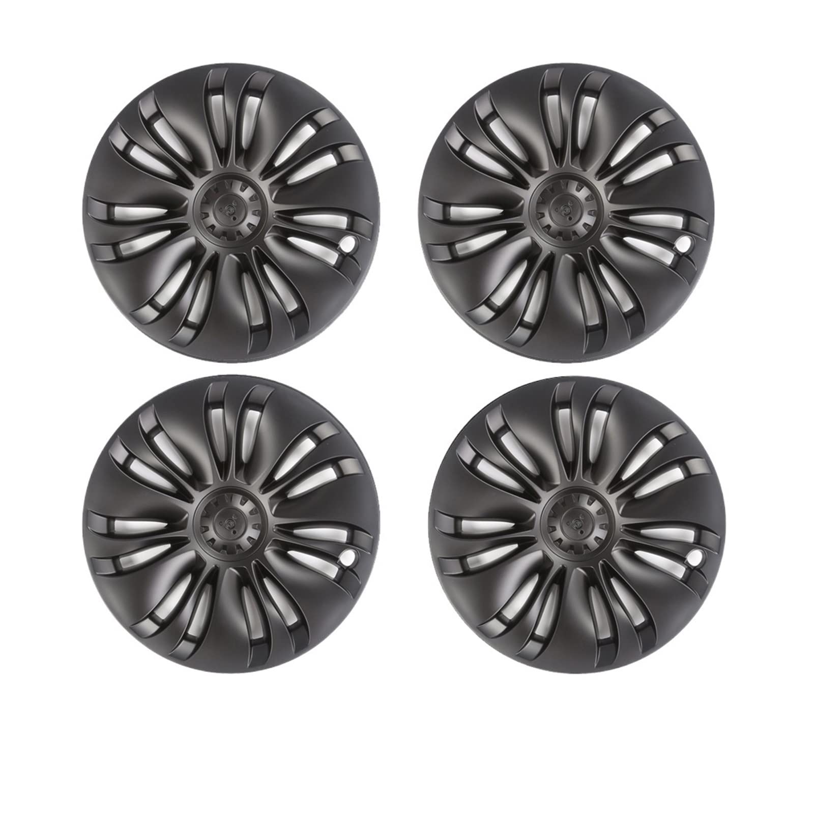 4 Wieldoppen voor Model Y, 19 Inch Wielnaafdoppen Volledig Omwikkelde Verduisterende Velgbeschermhoes Vervangende Wieldop voor Model Y 2020‑2022, Matzwart 4 Wieldoppen voor Model Y, 19 Inch Wielnaafdoppen Volledig Omwikkelde Verduisterende Velgbeschermhoes Vervangende Wieldop voor Model Y 2020‑2022, Matzwart