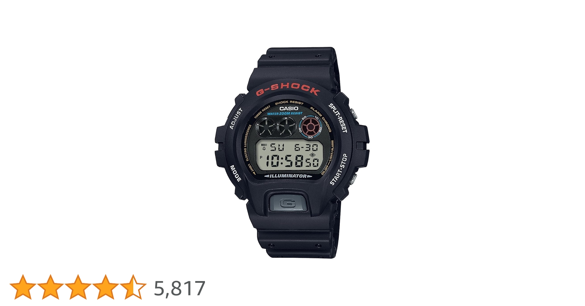 G-SHOCK DW-6900-1V ELバックライト　試着のみ 楽天市場】G-SHOCK Gショック ジーショック メンズ 腕時計