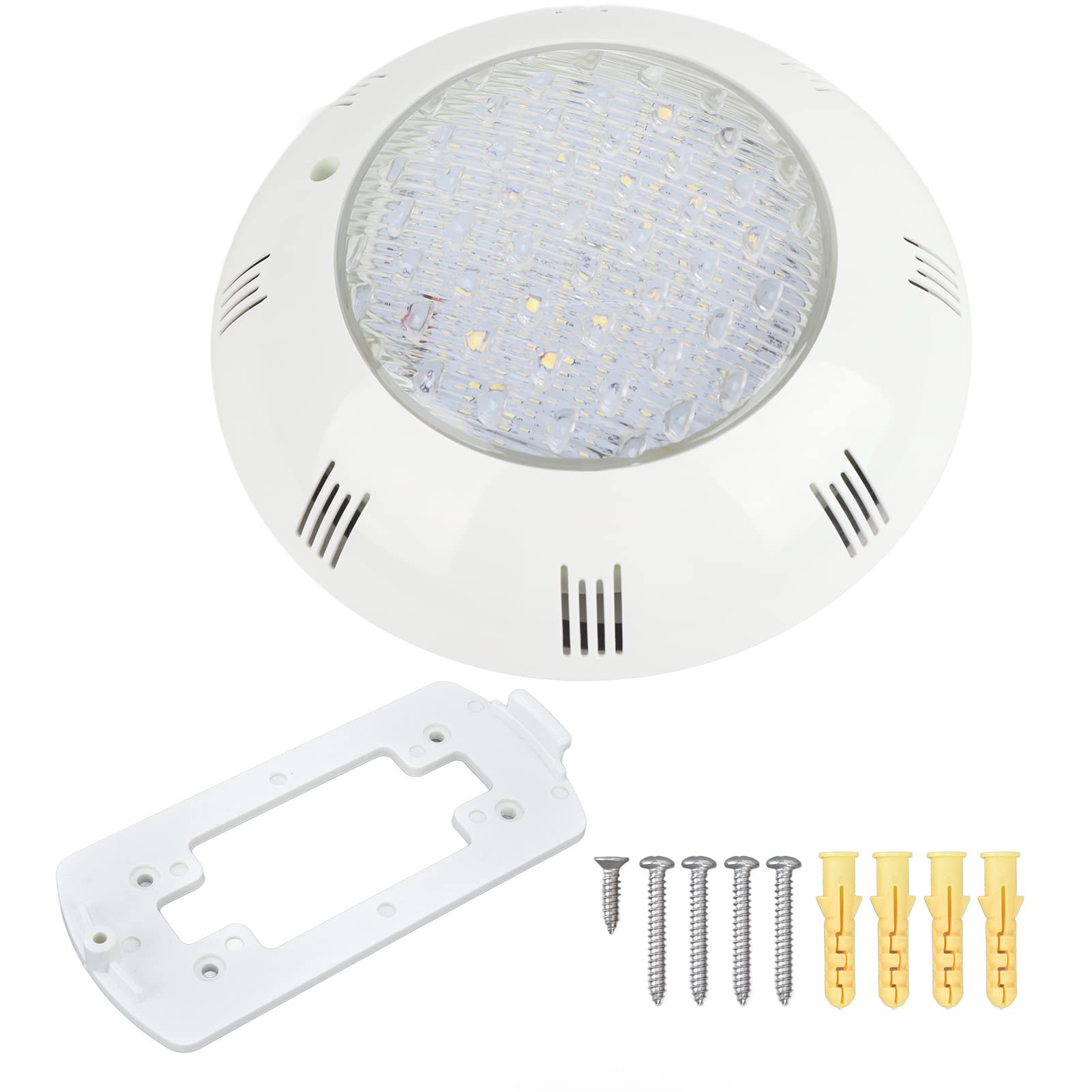 Srliya AC12V 9W LED-Poolleuchte IP68 Wasserdichte Schwimmbadleuchte Wandmontierte Unterwasserleuchte Teich Im Freien 6500K