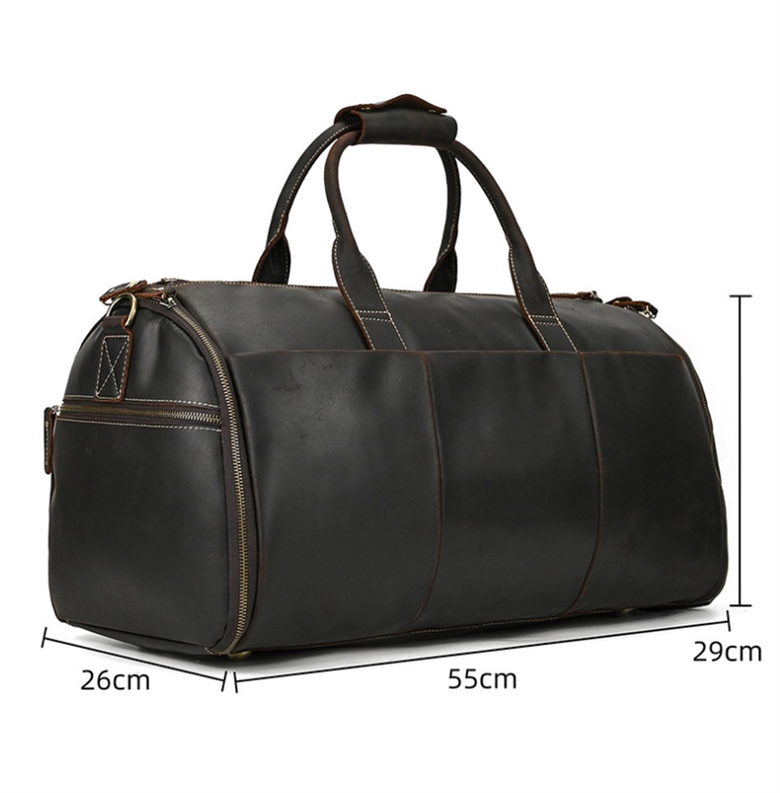 Bolsa Portatrajes Bolsa de Viaje Continúe Los Portatrajes Para Viajar Con El Bolsillo Del Artículo De Tocador, Petate De Cuero Para La Ropa Para Los Hombres Bolsa Portatrajes de Viaje Bolso Porta Traj
