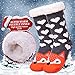 DYW Women Winter Thick Slipper Socks with Grippers Non Slip Warm Fleece Lining Fluffy Fuzzy Socks Christmas Gifts (Fox)