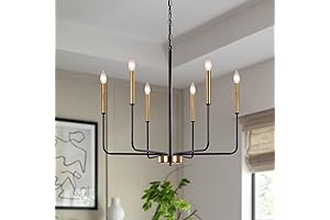Modern Farmhouse Candle Chandelier Lighting for Dining Room