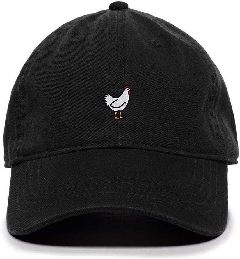 Chicken Baseball Cap Embroidered Cotton Adjustable Dad Hat