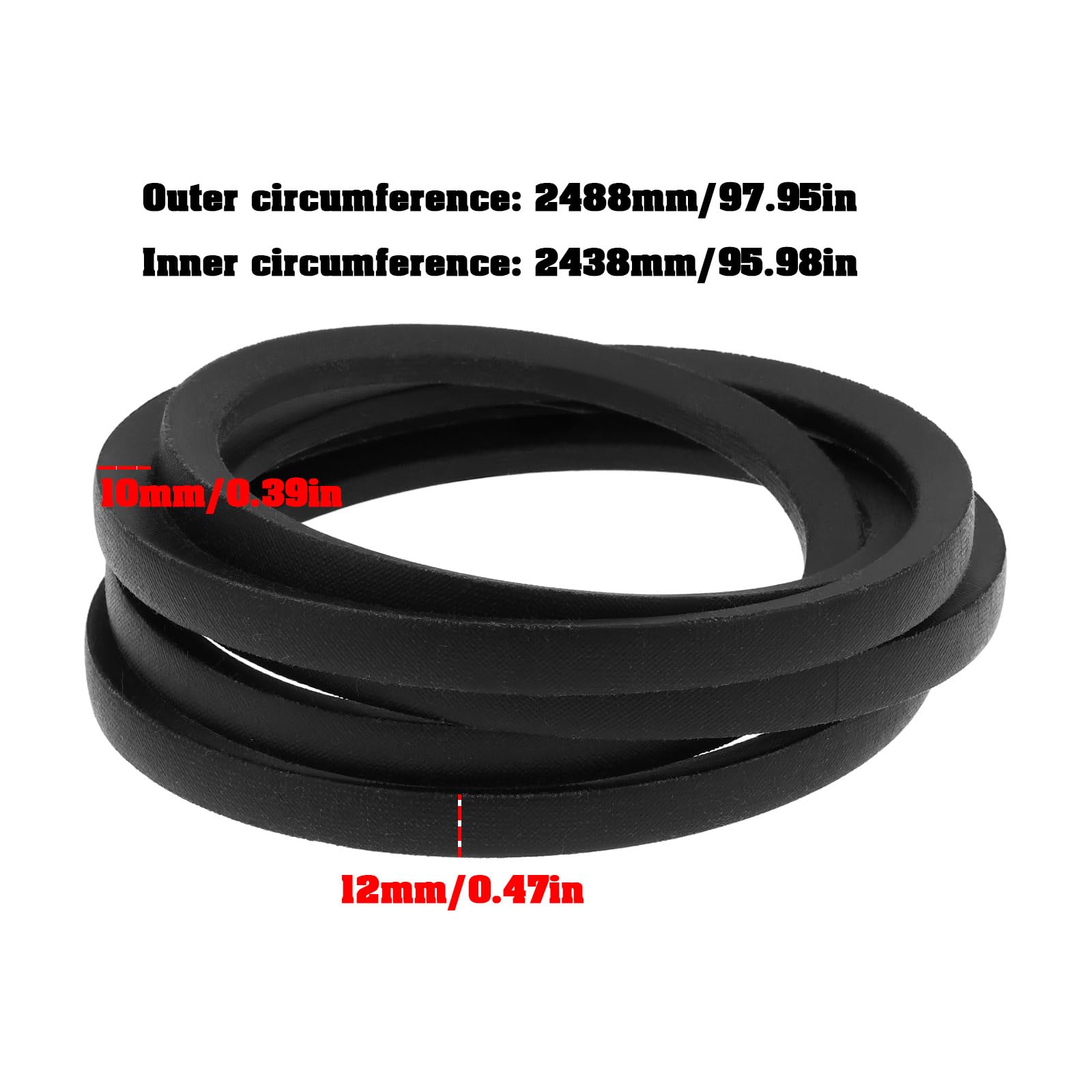 Correa de Transmisión para Cortacésped 80477-VK1-003 Compatible con Honda HF2217 HF2417 HF2218 HF2220 Y HF2213