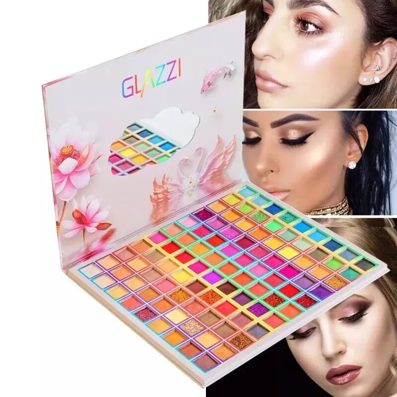 FATASH 99 Colors Eyeshadow Palette, Professional Makeup with Set Matte & Shimmer Shades, Highly Pigmented - Image 3