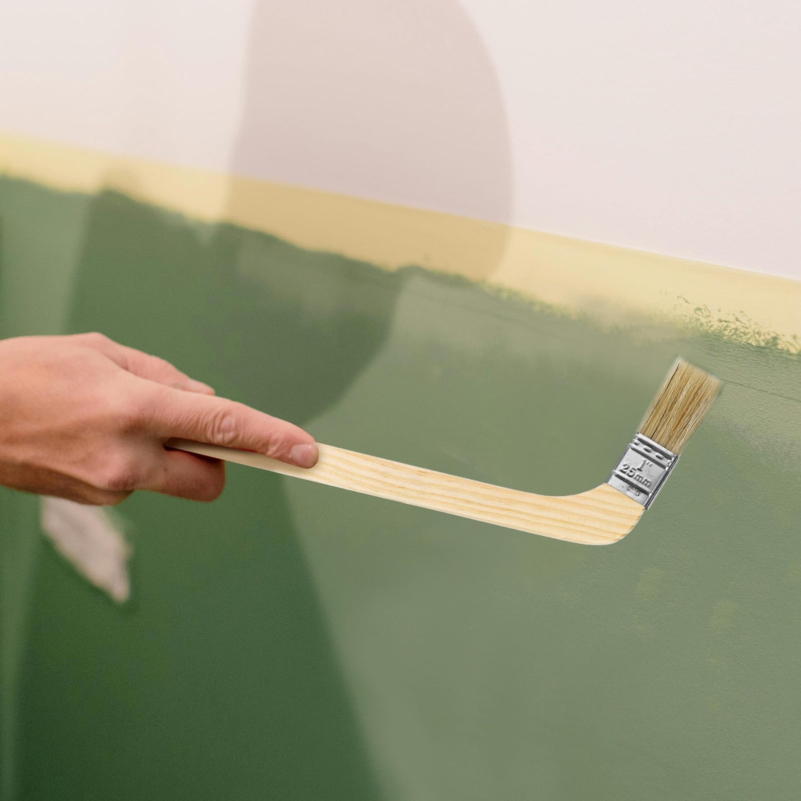 QUARKZMAN Malpinsel 2er Set - Winkelpinsel Für Heizkörper Und Schwer Erreichbare Stellen