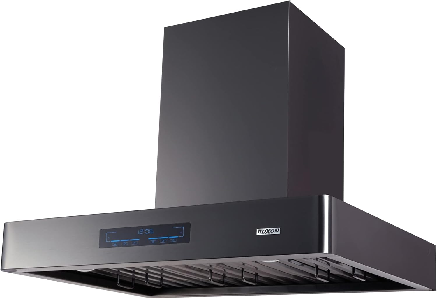 ROXON 900 CFM 30 Inches BLACK STAINLESS STEEL Wall Mounted Range Hood