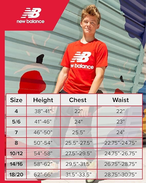 Image of New Balance Active Boys Short Sets - 2 Piece Short Sleeve Workout T Shirt and Fleece Kids Shorts Boys Athletic Sets (8-12)