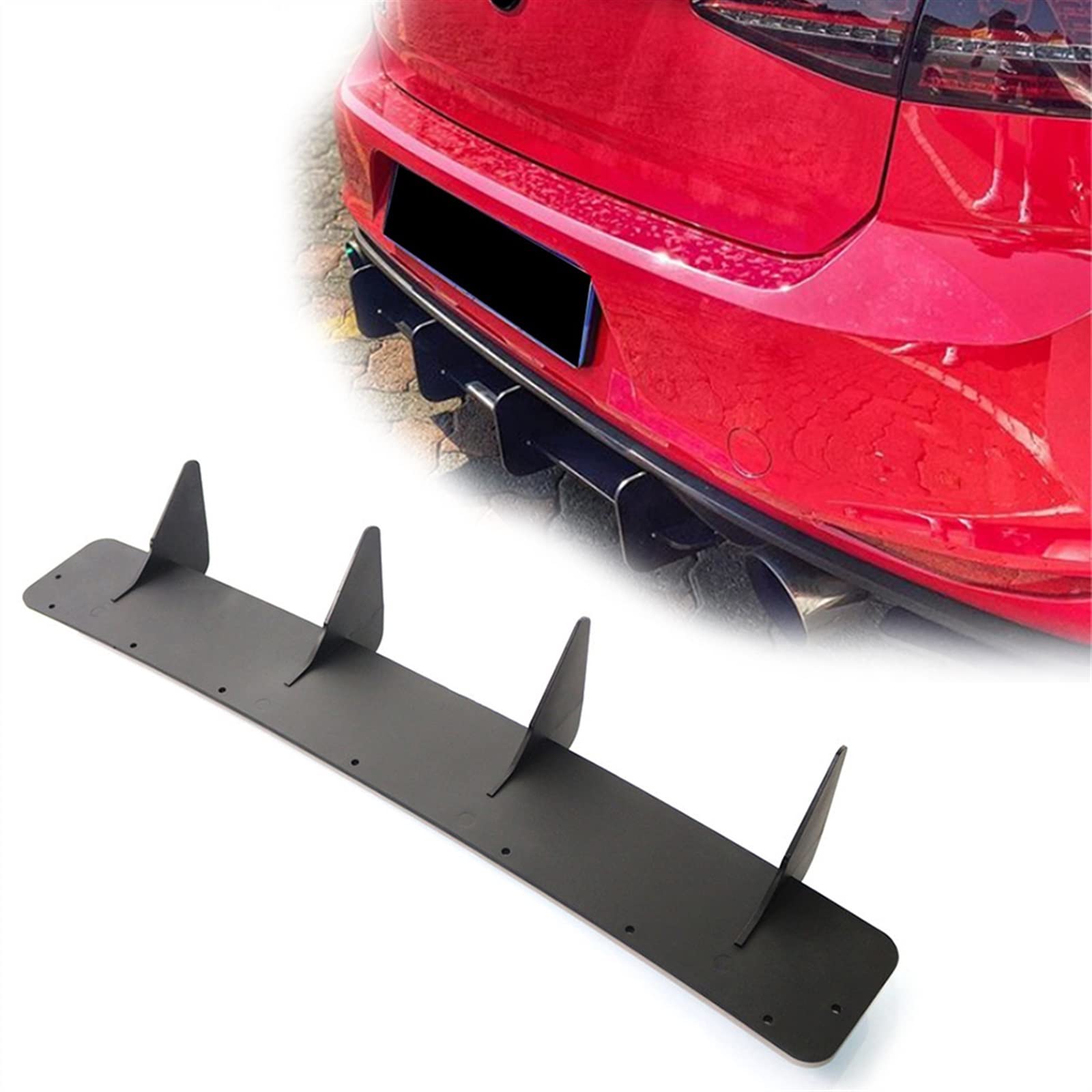 Becquet de diffuseur arrière pour Golf 7 MK7 GTI finition ABS haut de gamme look sportif épuré
