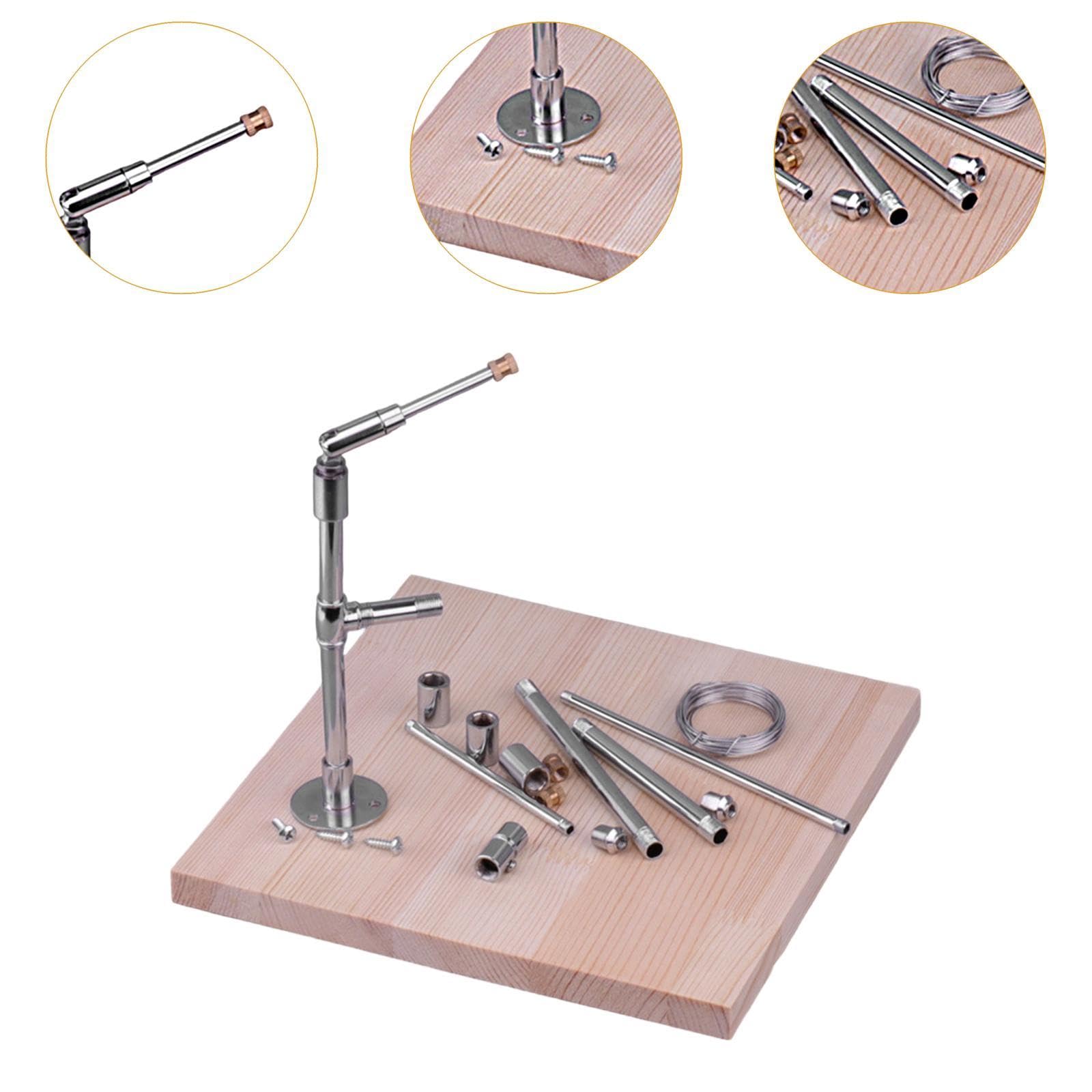 Oshhni Support pour figurines, sculptures et modèles, établi de modelage en argile, réglable, avec support combiné, Présentoir En Bois