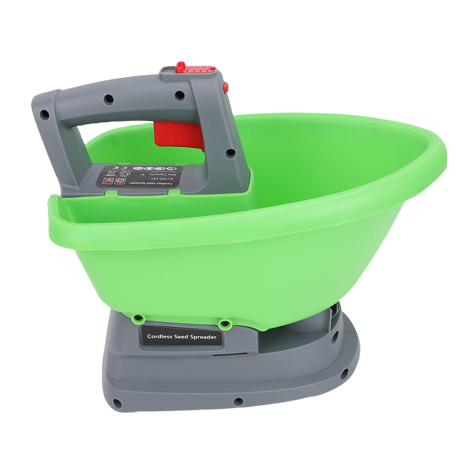 Spanditore Portatile da 3 Litri, Motore Silenzioso da 2600 Giri/min, Alimentato a Batteria, Impugnatura Ergonomica per Fertilizzante, Salgemma, Ghiaccio Sciolto