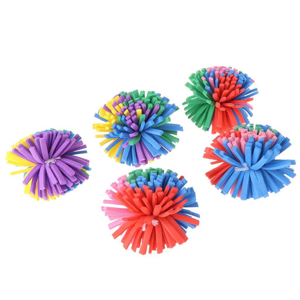 Psdndeww 5 Pieces for Pet Teaser Fun Flower Pet for Colorful Flower for Cat Chew B