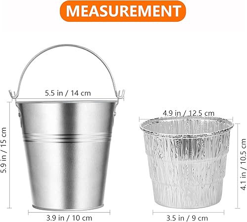 Miniatura 6 de Unidanho Cubo de grasa para Traeger Pro 20 22 34 Pit Boss Ironwood REC TEC Grill Drip Tray Liners 15 piezas de repuesto para ahumador de pellets