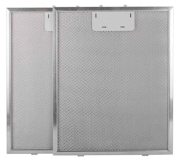 SERENA Dunstabzugshaube Filter 320x260mm - 2 Stück Aluminium Spülmaschinenfest - Fettfilter