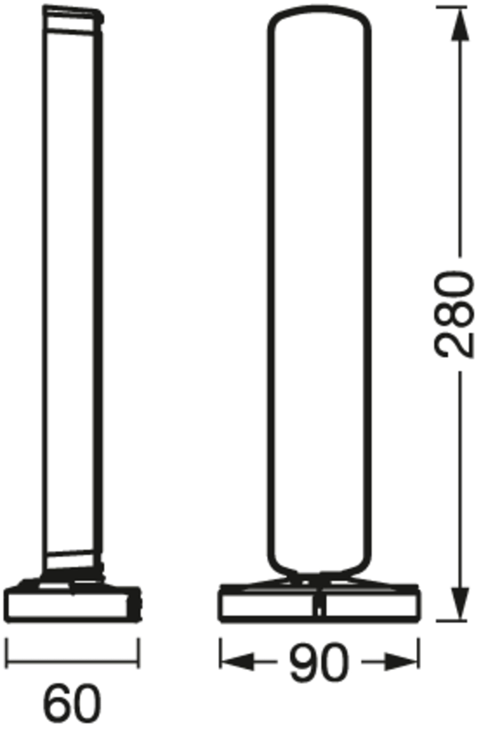 Lampa podłogowa LEDVANCE SMART+ WIFI,mała,czarna,2x 2,5W,2x 480lm,możliwość ściemniania,funkcja DIY & rytm muzyczny,długa żywotność,możliwość sterowania przez aplikację,2700-6500K
