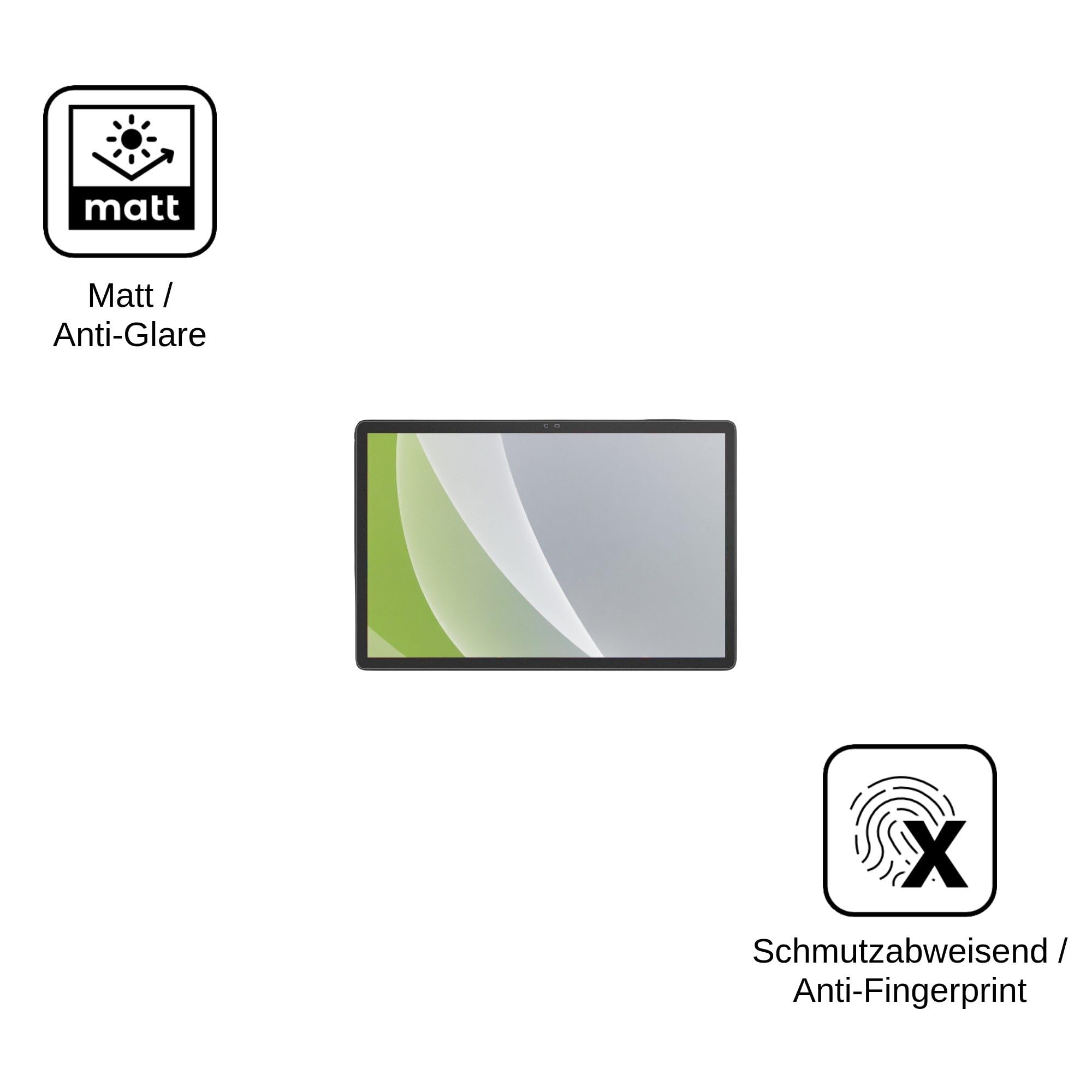 dipos 2x Pellicola Protettiva opaca per Yicty 14-Zoll Android 15 Tablet