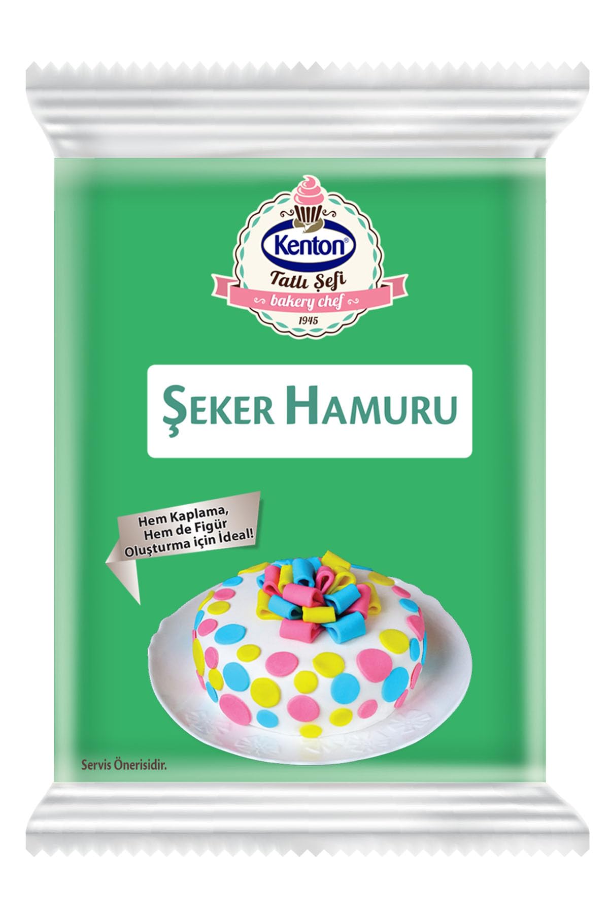 Kenton Tatlı Şefi Yeşil Şeker Hamuru 200g