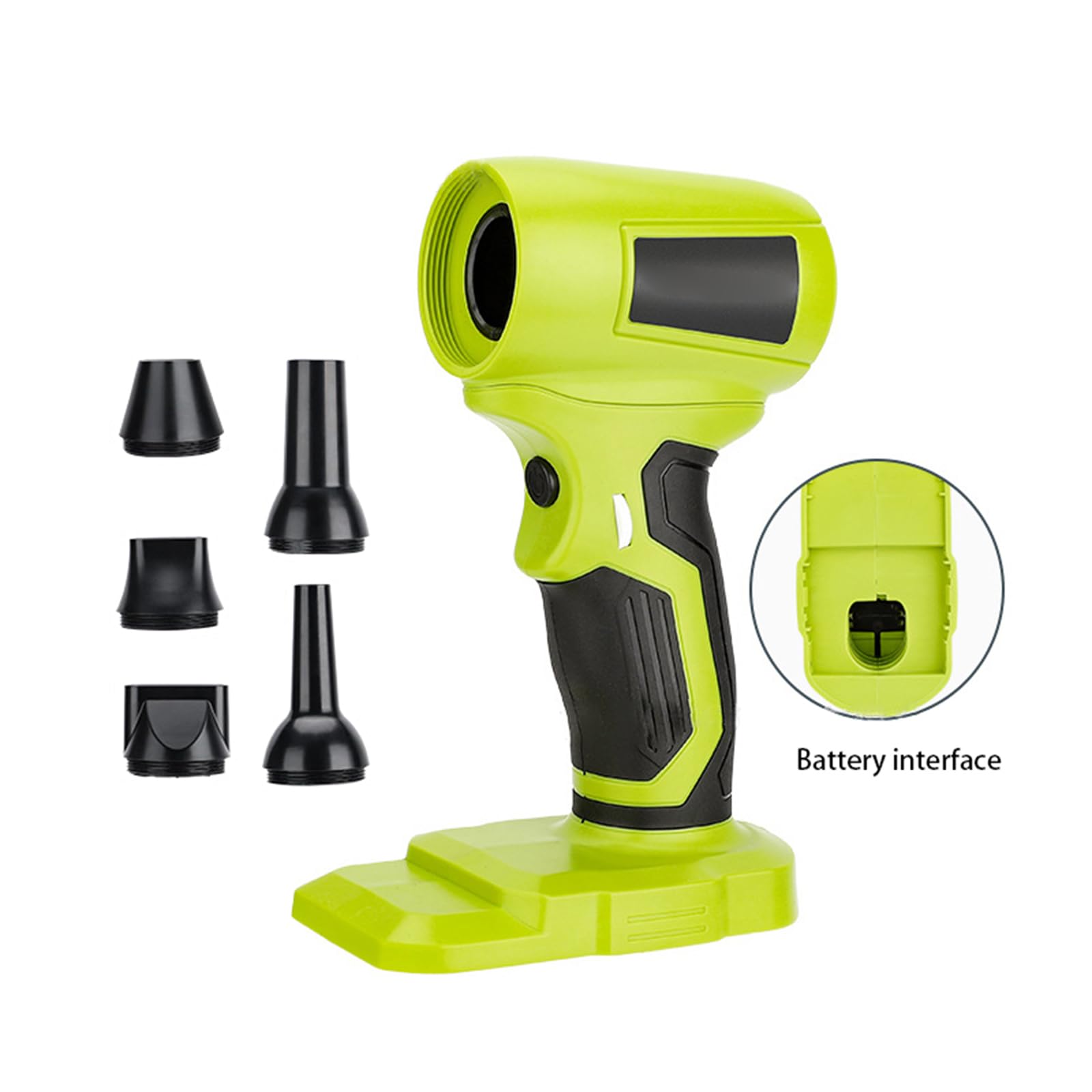 Soplador de Hojas, soplador eléctrico inalámbrico de 130000 RPM, Hoja Ligera para Limpieza de Patio, Cuidado del césped, Mano inalámbrica