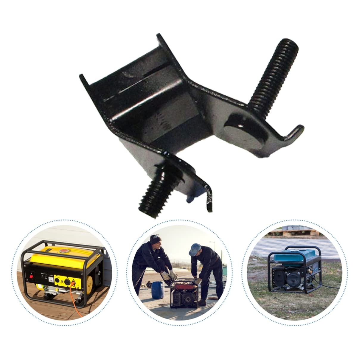 ABOOFAN Soporte De Motor Antivibración De Goma Para Generadores Reemplazo De Montajes De Motor Efecto De Amortiguación Y Reducción De Ruido Compatible Con Motores 4 Piezas X 3