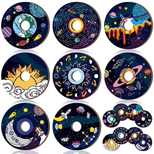 8 Pcs 8 Inch Vintage Decor Records For Wall Aesthetic Star Space Theme Vinyl Records Decor Album Cds For Decoration Aesthetic Indie Fake Records Wall Decor Rock And Roll Music Room Decor Party Favors #TOP23