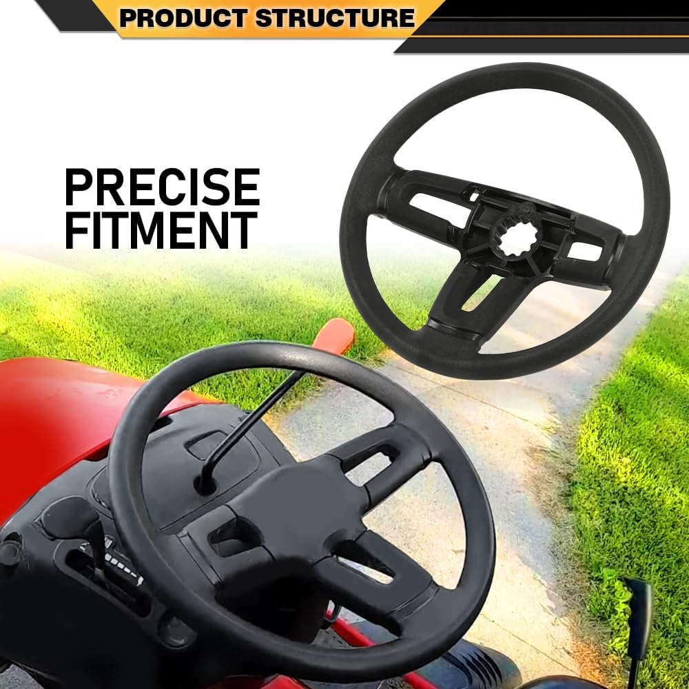 CNNELL Steering Wheel Compatible with Husqvarna Craftsman 532424543 414803X428