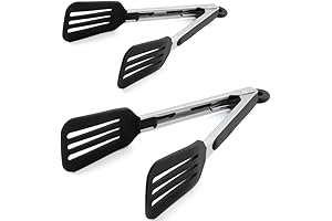 9'' & 12'' Spatula with Tongs, Bringing Versatility to Your Culinary Conquests