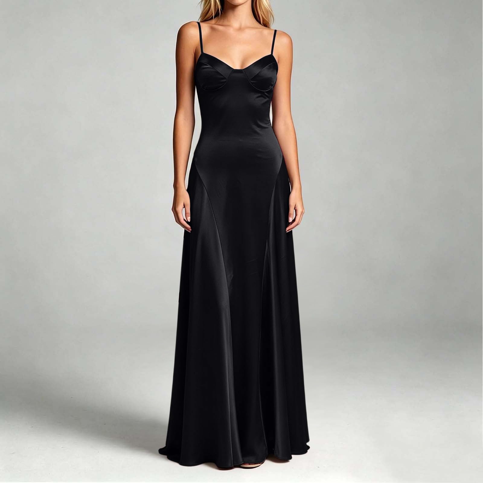 Robe de Cérémonie Femme Longue Chic Robe Cocktail Dentelle Dos Col V Taille Haute Ajustee Fendue DX Invitee Mariage Demoiselle d Honneur Gala