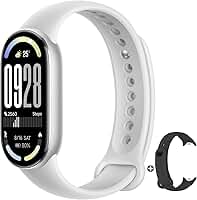 Xiaomi Smart Band 10 - Pulseira inteligente, autonomia de até 21 dias, tela AMOLED de 1,72", taxa de atualização de 60 Hz, 5 ATM, sensor de frequência cardíaca, app Mi Fitness, cor prata (versão ES)