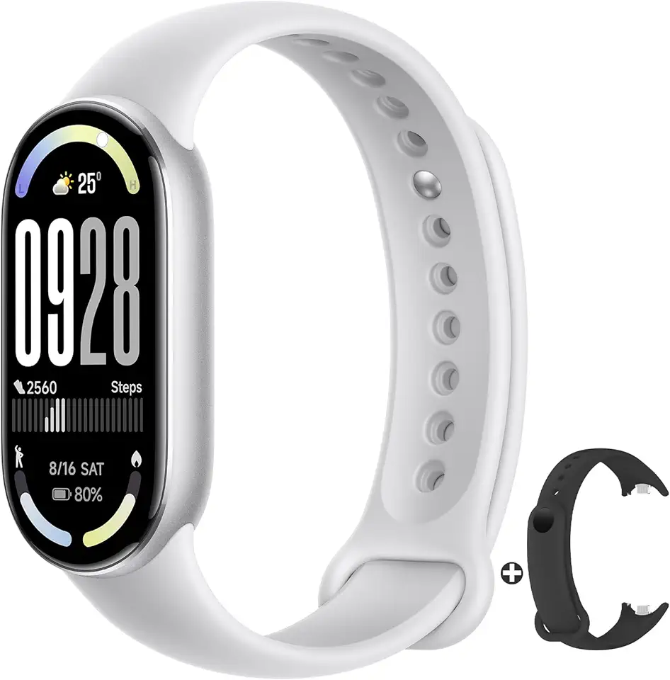 Xiaomi Smart Band 10 - Pulseira inteligente, autonomia de até 21 dias, tela AMOLED de 1,72", taxa de atualização de 60 Hz, 5 ATM, sensor de frequência cardíaca, app Mi Fitness (versão ES)