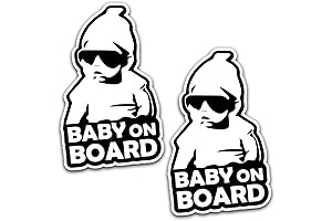 Baby on Board Stickers for Car - Safety Decals for Safe Driving