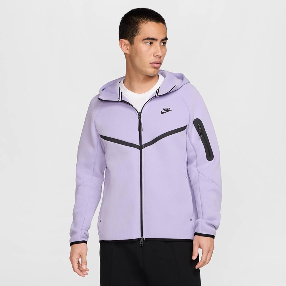 Nike Tech Men's Full-Zip Windrunner Hoodie (HV0949-515, Hydrangeas