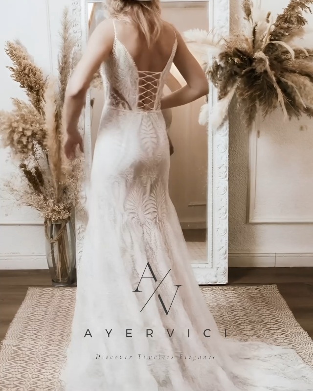 Amazon.com: Ayervici Custom Boho Lace Wedding Dress for Brides Could Sleeves Deep V Neck Backless Sheath Long Bohemian Bridal Gowns : Clothing, Shoes & Jewelry Amazon.com: Ayervici Custom Boho Lace Wedding Dress for Brides Could Sleeves Deep V Neck Backless Sheath Long Bohemian Bridal Gowns : Clothing, Shoes & Jewelry