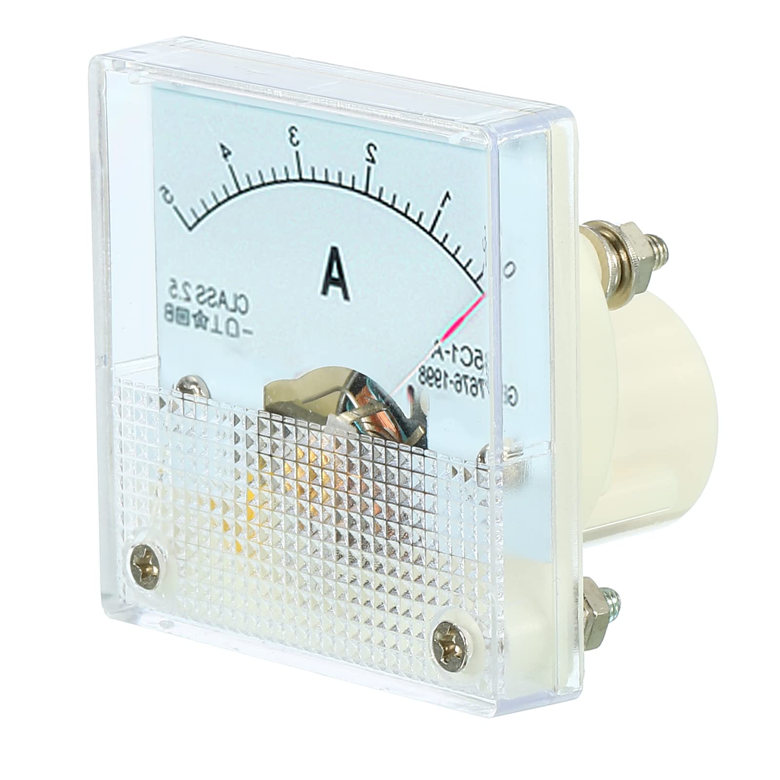 YOKIVE Analog Panel Ammeter, 85C1 Ampere Meter Current Tester, Great for Office Art, Home, Daily Use (DC 0-5A)
