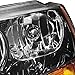DNA MOTORING HL-OH-JGC99-BK-AM Black Amber Headlights Assembly Replacement Compatible with 99-04 Jeep Grand Cherokee