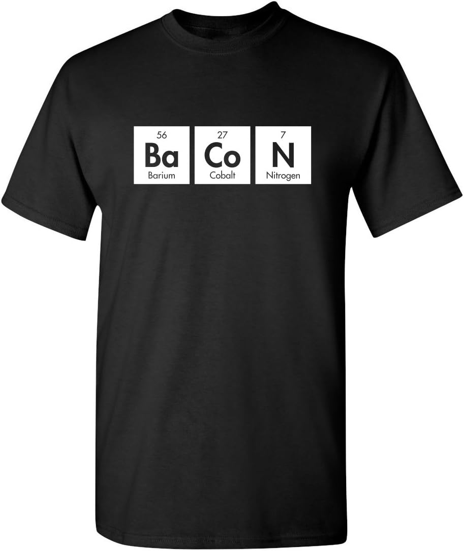 Bacon Elements Adult Humor Graphic Novelty Sarcastic Funny T Shirt Bacon Elements Adult Humor Graphic Novelty Sarcastic Funny T Shirt