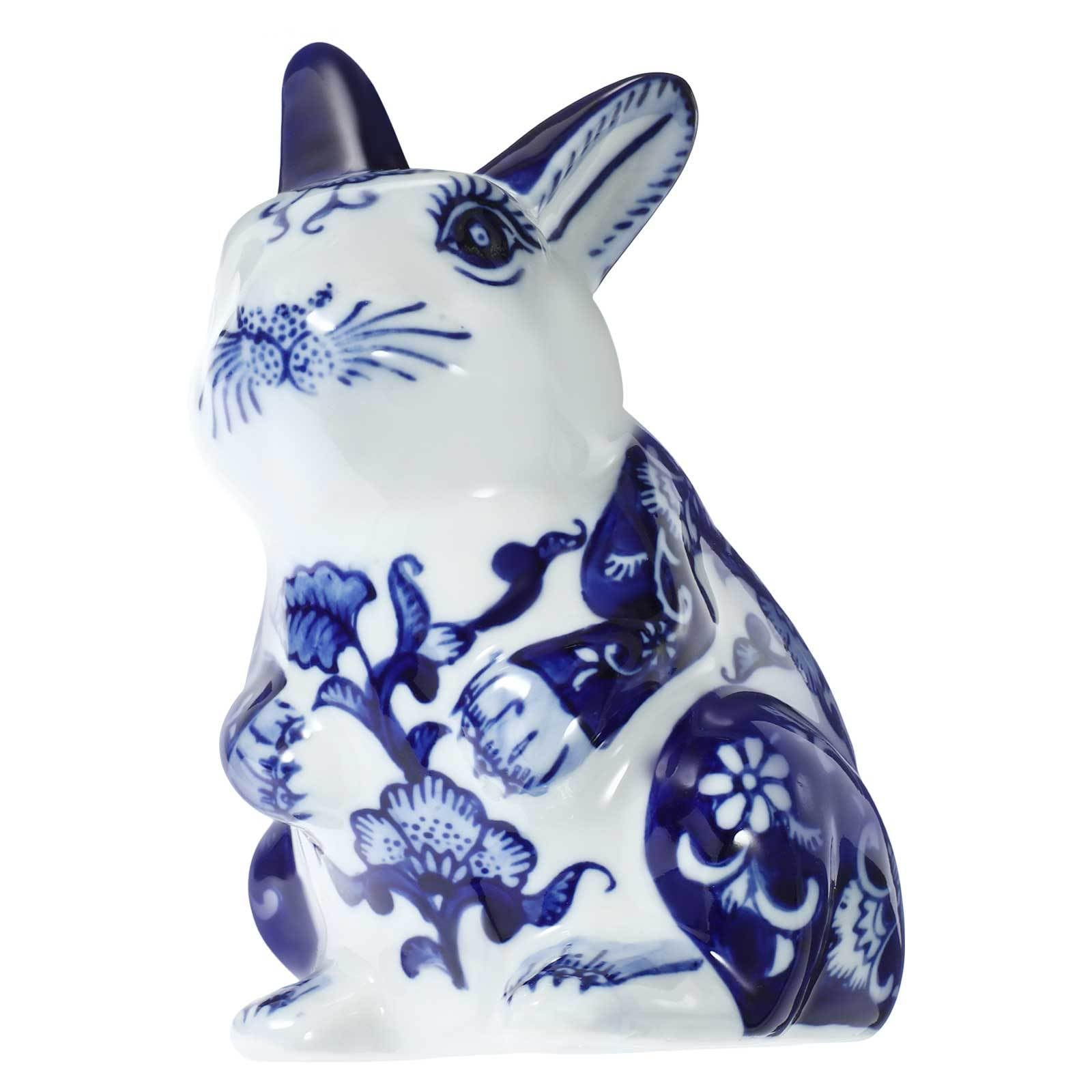 Figurine lapin céramique décoration intérieure salon ornement table