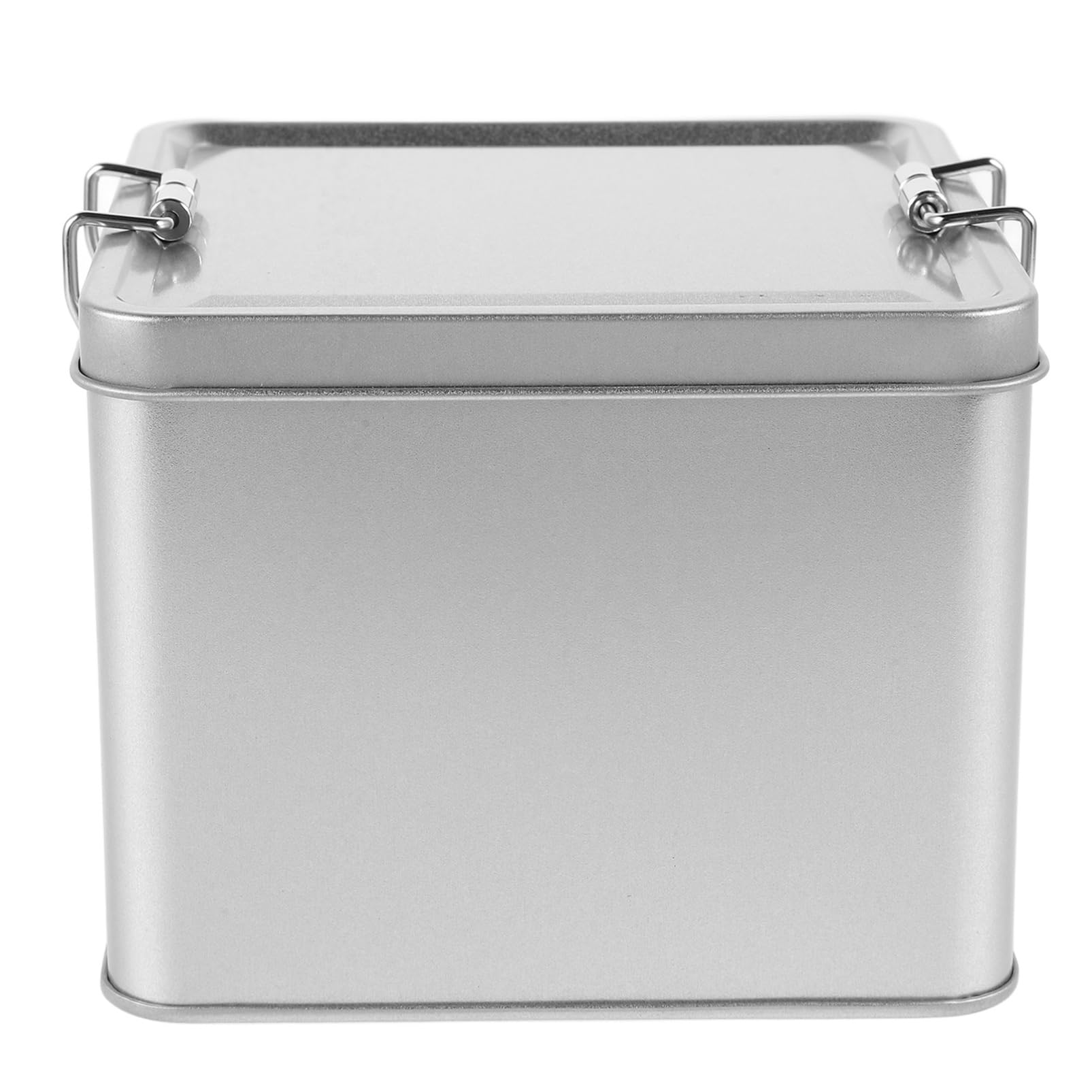 PRETYZOOM 5 Pièces Boîte à biscuits en fer Récipient à bonbons boîtes de friandises Conteneur de cookies boîte à monnaie récipients en étain pots à thé pour thé en vrac bidons Silver