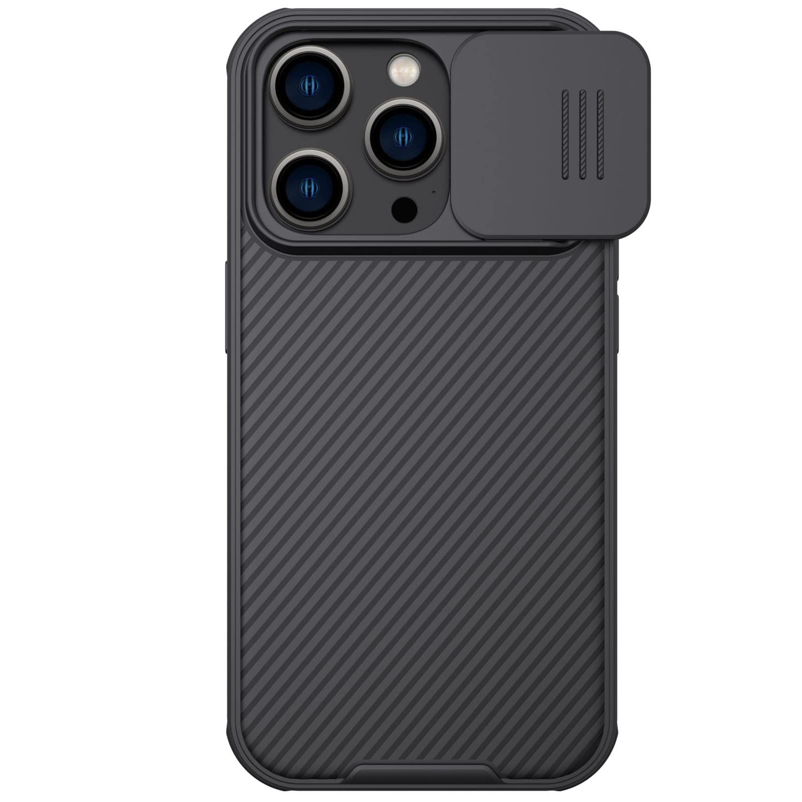 Nillkin Case for Apple iPhone 14 Pro (6.1" Inch) CamShield Pro Camera Slider Double Layered Protection TPU + PC Black Color