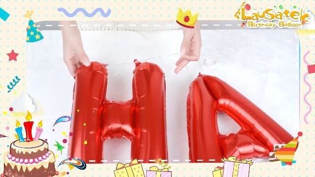 ばあちゃん　バースデー Amazon | Lausatek バルーン 誕生日 風船セット 青 銀 HAPPY
